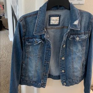 blue denim jacket